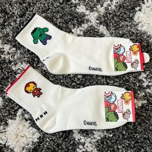 NWT Marcel Iron Man & The Hulk Crew Socks Set